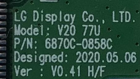 T-CON PARA TV LG / NUMERO DE PARTE 6871L-6890A / 6870C-0858C / LE770PQL (HP)(A2) 6890A / PANEL AC770AQL CPA1 / MODELO OLED77C1PUB.DUS - Imagen 3